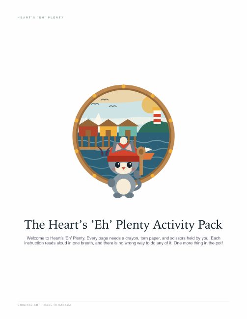 Cover of Heart's 'Eh' Plenty Activity Pack: Free PreK-K Printables